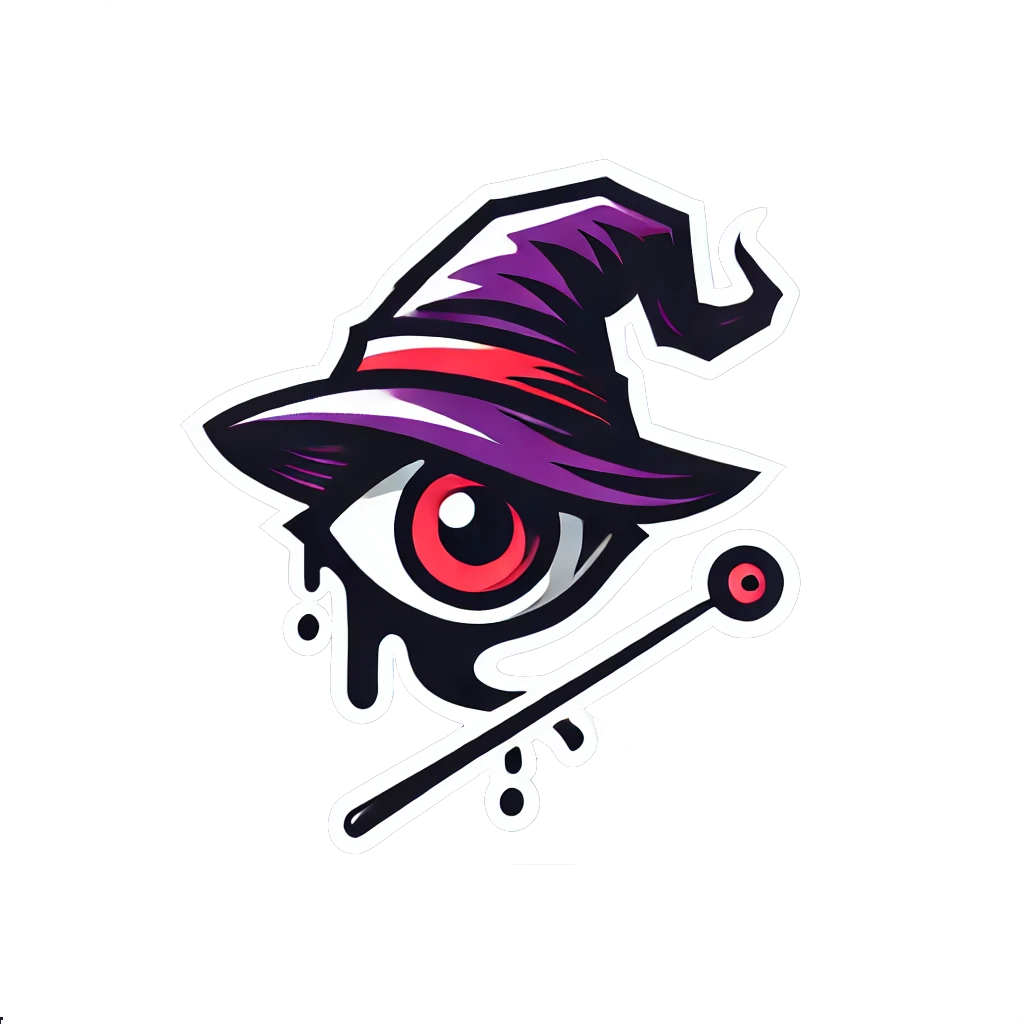 CTRL Mage logo — a wizard's hat over a single crimson eye